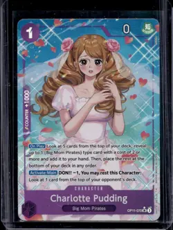 2025 One Piece Charlotte Pudding Super Rare Alternative Art #OP11-070 - Image 1