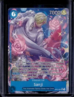 2025 One Piece A Fist of Divine Speed Sanji Super Rare Alternative Art #OP11-051 - Image 1