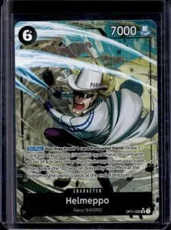 2025 One Piece Helmeppo Super Rare Alternative Art #OP11-092 - Image 1