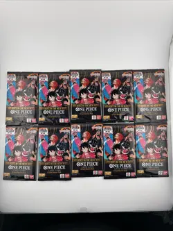 Lot of (10) One Piece TCG OP-09 Emperors In The New World Booster Packs SEALED - Image 1