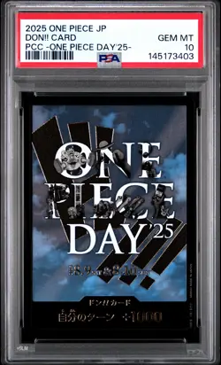 2025 ONE PIECE JPN PREMIUM CARD COLLECTION -ONE PIECE DAY'25- DON!! CARD PSA 10 - Image 1