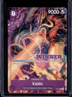 2022 One Piece Tournament Pack Vol 1 Winner Promos Kaido #P-010 - Image 1