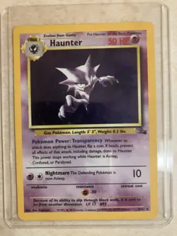 1999 Pokemon Fossil Haunter Holo Rare Unlimited #6/62 UNGRADED Pokemon card - Image 1