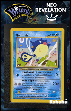 Carte Pokemon Qwilfish 49/64 Edition 2 Ed 2 Neo Revelation Wizards FR 5 - Image 1