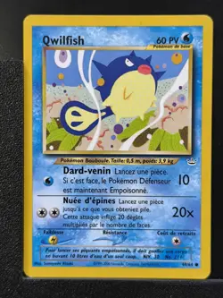 Carte Pokemon Qwilfish 49/64 Edition 2 Ed 2 Neo Revelation Wizards FR 5 - Image 2