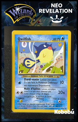 Carte Pokemon Qwilfish 49/64 Edition 2 Ed 2 Neo Revelation Wizards FR 1 - Image 1