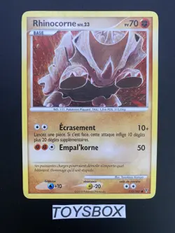 Carte Pokemon Rhinocorne 122/147 / Bloc Platine Vainqueur Supreme / EXC FR - Image 2