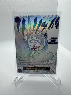 Lightning Dragon R OP15-077 Parallel Manga Kami's Island One Piece Card ENGLISH - Image 1