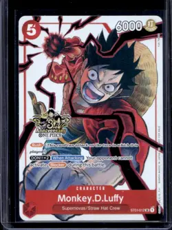 2025 One Piece 3rd Ann Tournament Monkey D. Luffy Promos #ST01-012 - Image 1