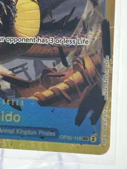 Bandai Kaido OP05-118 SEC Foil Special One Piece CCG Character Card - Image 3