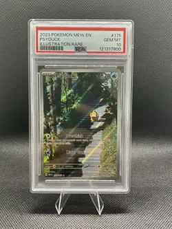 Pokemon 151 English Illustration Rare PSA 10 Psyduck Card 175/165 Mew en 2023 - Image 1
