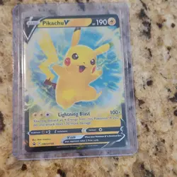 Pokemon V Cards Lot - Pikachu, Eevee, Morpeko, Shaymin, Blissey - 7 Cards - Image 2