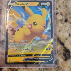 Pokemon V Cards Lot - Pikachu, Eevee, Morpeko, Shaymin, Blissey - 7 Cards - Image 4