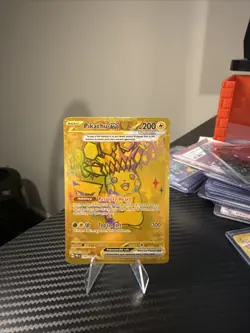 Pokemon TCG Pikachu EX Prismatic Evolutions Holo Card 179/131 - Image 1