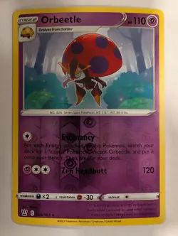 Orbeetle 065/163 - Battle Styles Reverse Pokemon Holo Foil Nice! - Image 1