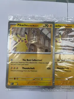 4 X Sealed Pikachu at the museum TCG pokemon card. Will Ship Worldwide 🌍✈🌏 - Image 4