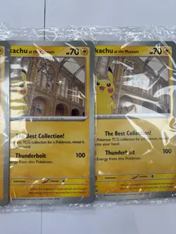 4 X Sealed Pikachu at the museum TCG pokemon card. Will Ship Worldwide 🌍✈🌏 - Image 5