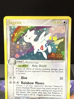 Pokemon Card Togetic 14/109 STAMPED Rare Reverse EX Team Rocket Returns Played - Image 2