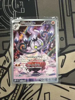 Pokemon TCG Chandelure Pokemon White Flare Illustration Rare English Card - Image 1