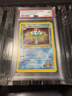 2000 Pokemon Gym Heroes Mistys Tentacruel Holo Card 1st Edition PSA 9 NEW CERT - Image 1