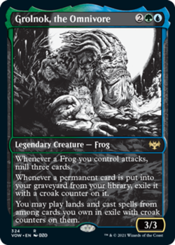 x1 Grolnok, the Omnivore - Foil - Showcase R MTG Innistrad: Crimson Vow M/NM, En - Image 1