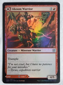 Akoum Warrior 134 Zendikar Rising Foil Magic the Gathering - Image 1