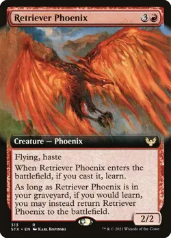 Retriever Phoenix (Extended Art) 313 R Strixhaven: School of Mages STX MTG Foil - Image 1