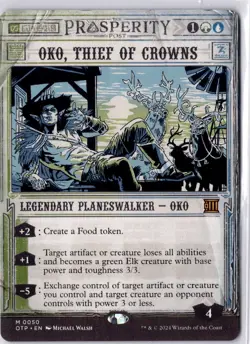 Oko, Thief of Crowns Outlaws of Thunder Junction: Breaking News Regular NM M 50 - Image 1