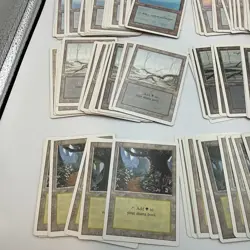 300x MTG Revised Vintage Basic Land Plains Forest Mountain Swamp Island Lot LP - Image 4
