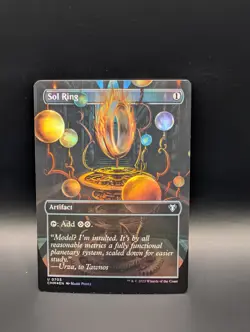 MTG - Sol Ring - FOIL BORDERLESS - Artifact - CMM #703 - UC - Image 1