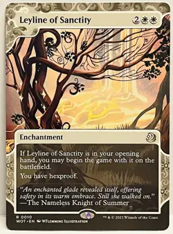 Leyline of Sanctity MTG #10 -Wilds of Eldraine: Enchanting Tales WOT LP - Image 1