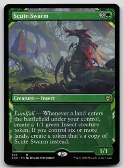 Scute Swarm (Showcase) #308 (NM) Zendikar Rising ZNR Magic MTG - Image 1