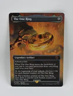 The One Ring Extended Art MTG LTR Foil 0451 Borderless Lord of the rings NM - Image 2