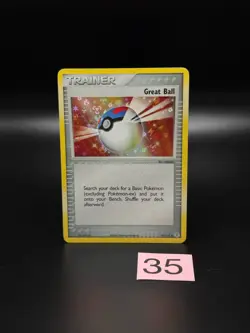 Great Ball 92/112 FireRed & LeafGreen Reverse Holo Rare Original Pokemon Card - Image 1