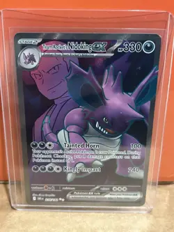 Team Rockets Nidoking Ex 216/182 Full Art Sv10: Destined Rivals Pokemon TCG - Image 1