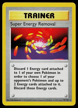 Pokemon Card - Energy Removal Base Set (Shadowless) 92/102 Common - Image 1