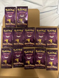 12 Pack Pokemon TCG Trick or Trade Booster Packs 2022 Halloween Card Lot Bundle 820650854941 - Image 1