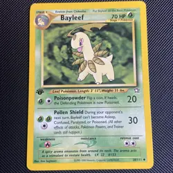 Pokemon Card - Bayleef Neo Genesis 28/111 Uncommon 1st Edition - Image 1