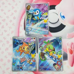 Piplup 042 + Chimchar 041 + Turtwig 040 - First Partner Pokemon Cards - #L306 - Image 1