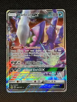 Pokemon Darkrai GX Full Art Promo Alternate Art Holo 088A/147 180 HP Dark Cleave - Image 1