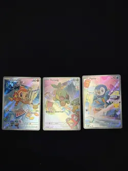 Pokemon 30th First Partners Turtwig Chimchar Piplup 30th-P-011 3Pcs Set - Image 3