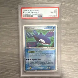 Pokemon Kyogre ex 95/100 Crystal Guardians Ultra Rare Holo PSA 8 English - Image 1