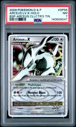 2009 POKEMON DIAMOND & PEARL BLACK STAR PROMO #DP56 ARCEUS LV.X-HOLO PSA 7 - Image 1