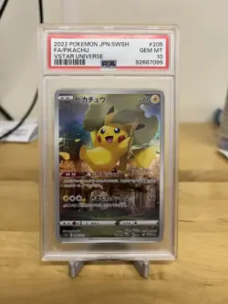 Pokemon Japanese SWSH FA/Pikachu Vstar Universe 2022/ 205 PSA 10 - Image 1