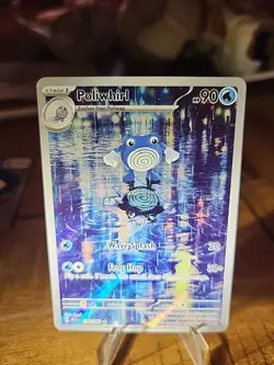 Pokemon TCG Poliwhirl Full Art 176/165 151 Near Mint - Image 1
