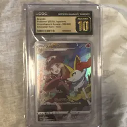 Pokemon CGC Graded Braixen Serena Character Rare Holo 069/068 2022 Japanese - Image 1