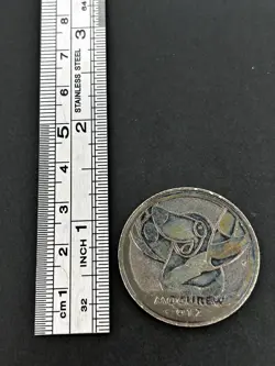 Drilbur Pokemon Coin Toy Black Japanese Very Rare Nintendo Collection JAPAN - Image 2