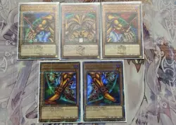 YUGIOH! Exodia The Forbidden One 5 Card Set Quarter Century Secret MP23 MP24 NM - Image 1