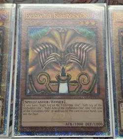 YUGIOH! Exodia The Forbidden One 5 Card Set Quarter Century Secret MP23 MP24 NM - Image 2