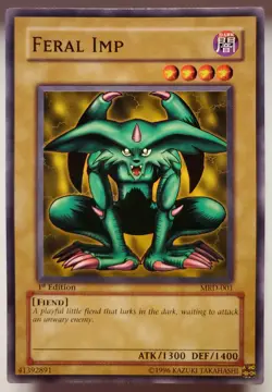 Yu-Gi-Oh! Feral Imp MRD-001 Metal Raiders Vintage 2002 1st Edition NM - Image 1